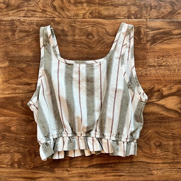 Final Touch Small Striped Crop Top - Picture 3 of 3